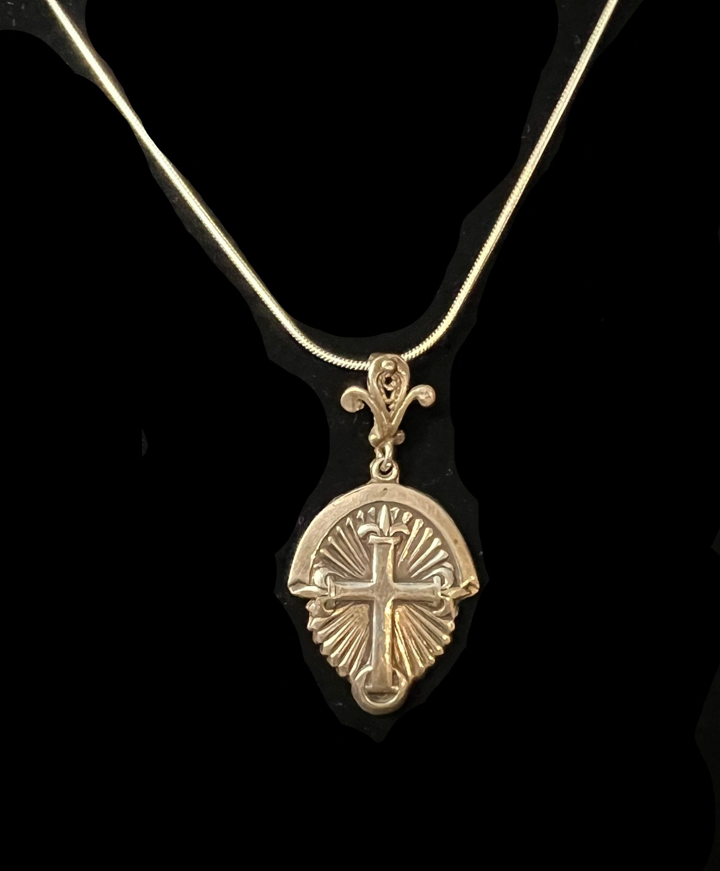 Sunrise Cross Necklace