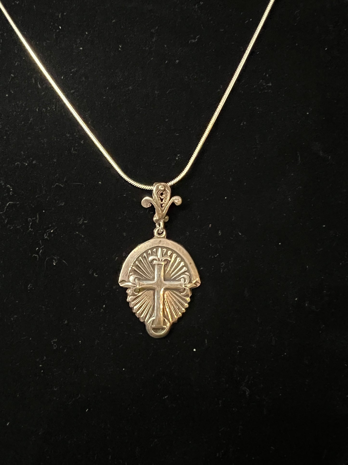 Sunrise Cross Necklace