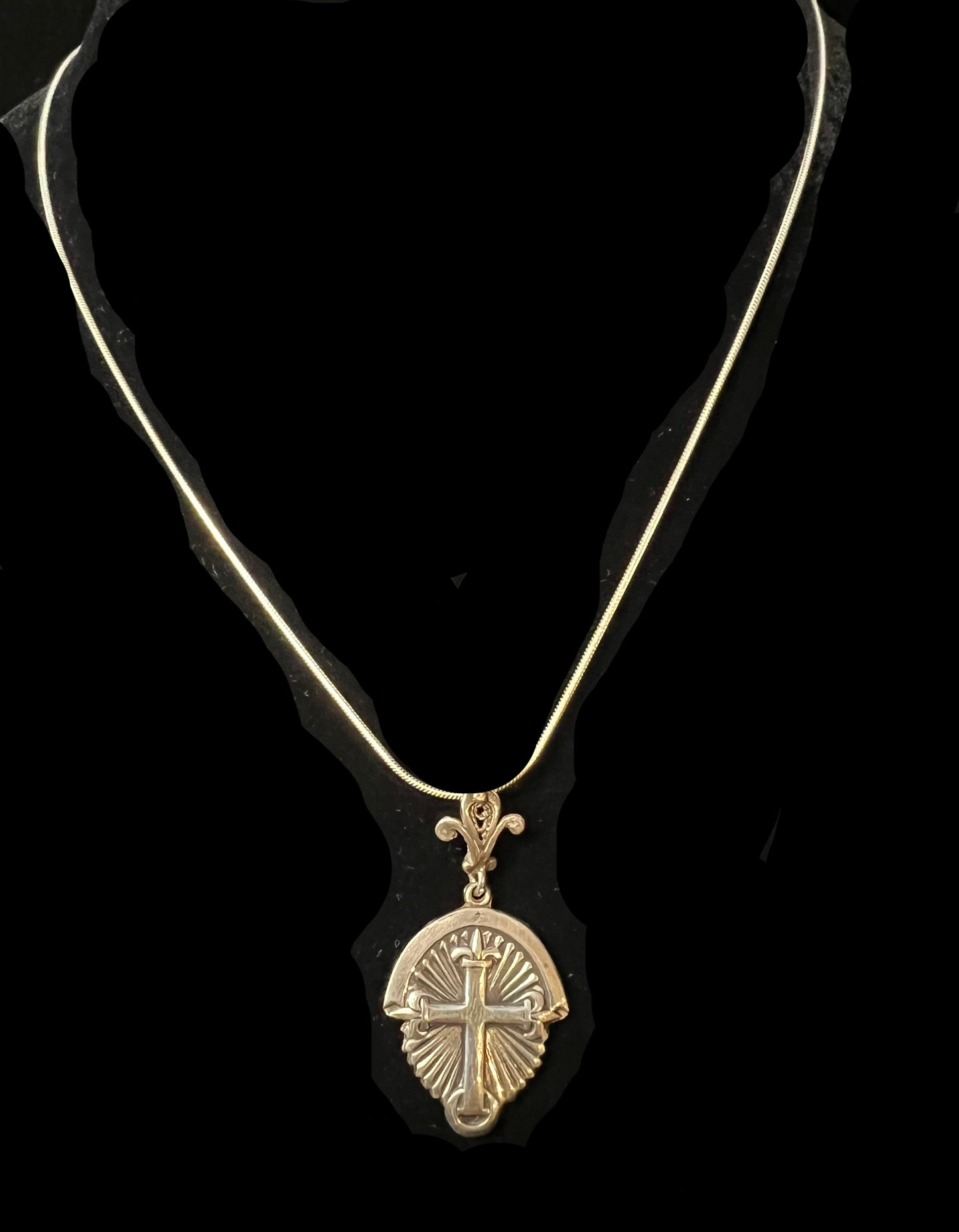 Sunrise Cross Necklace