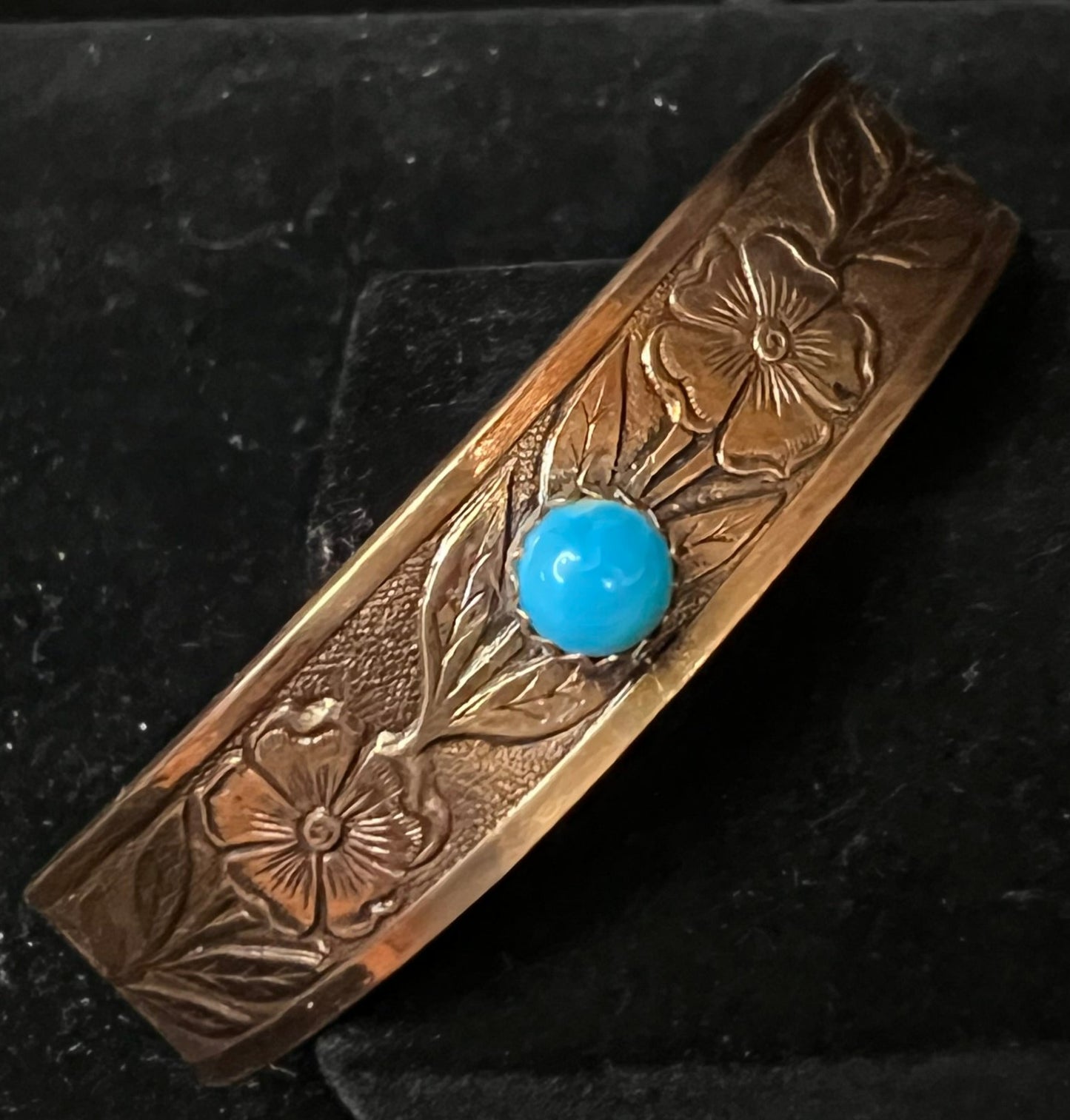 Floral Pattern Copper Bracelet
