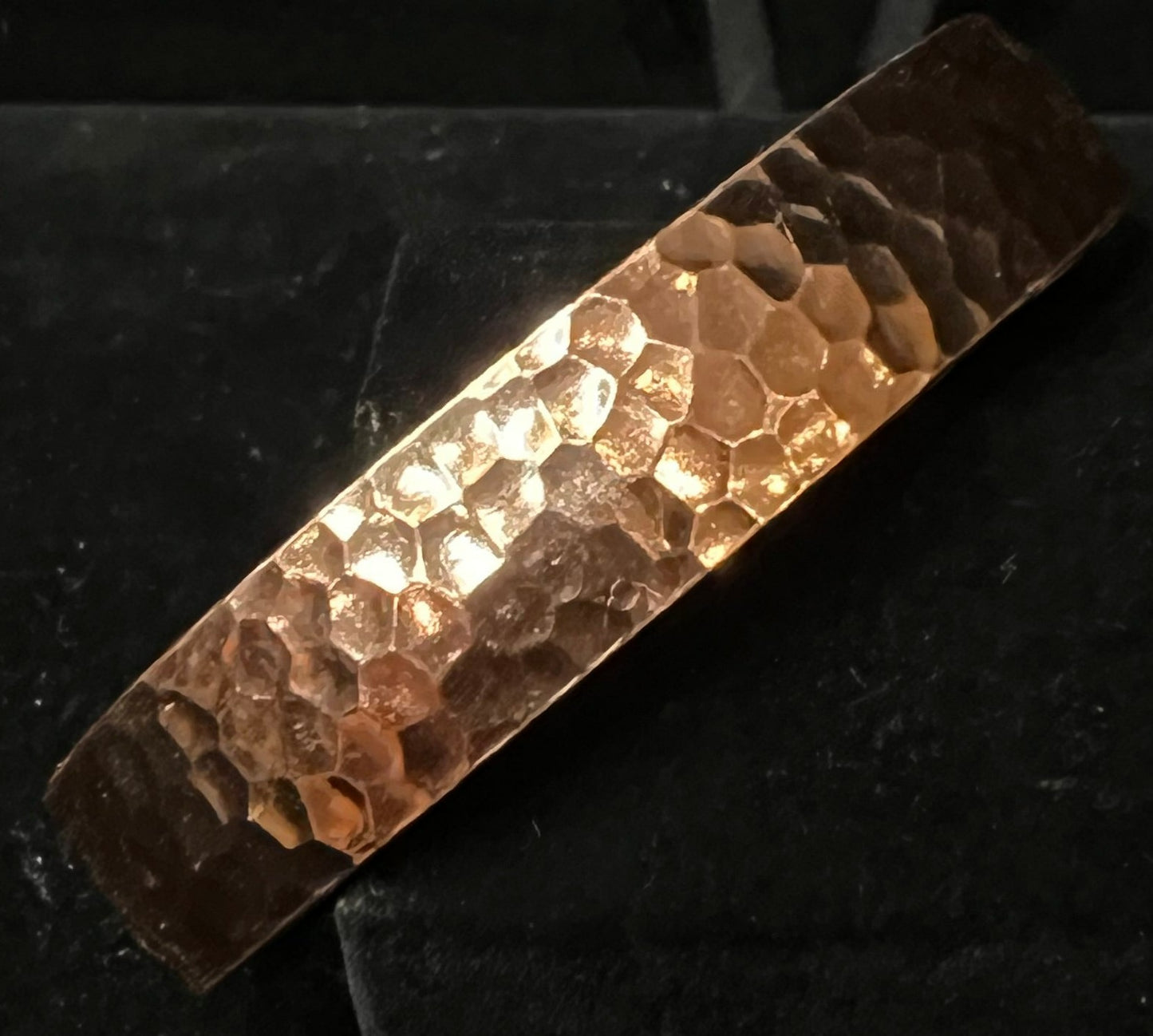 Hammered Pattern Copper Bracelet