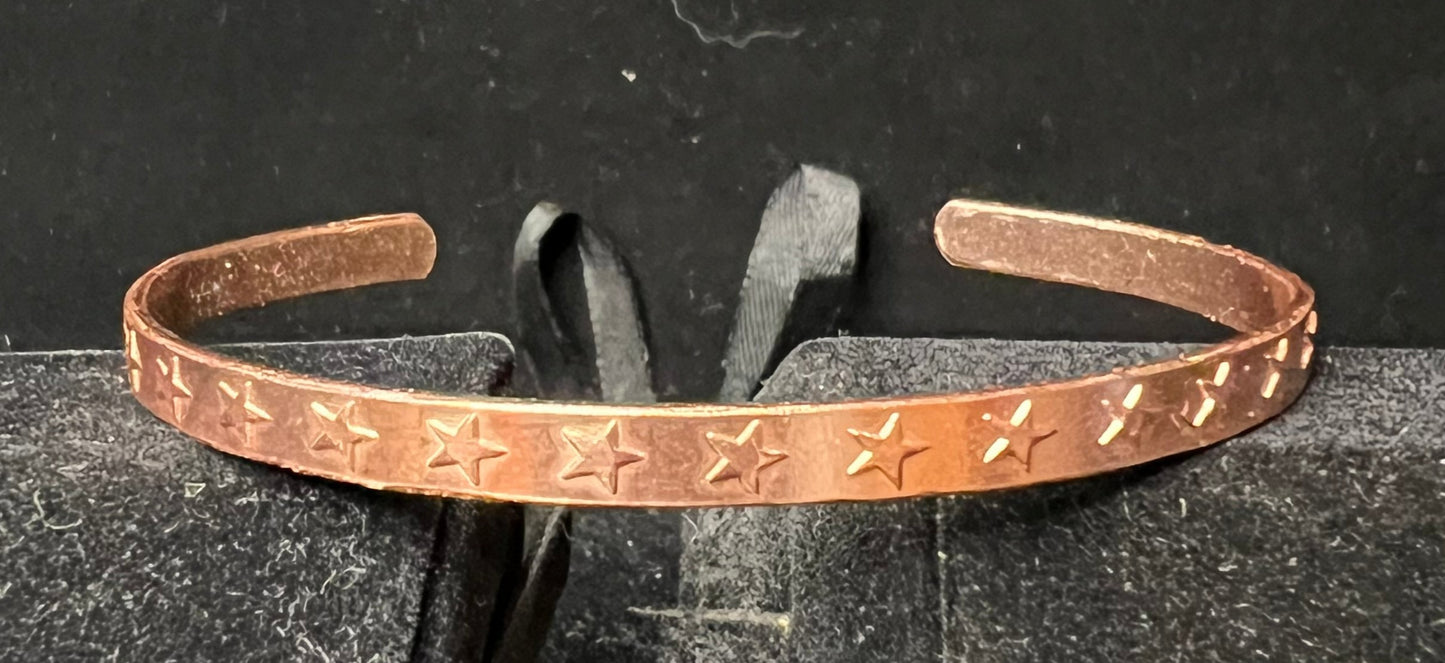 Star Pattern Copper Bracelet