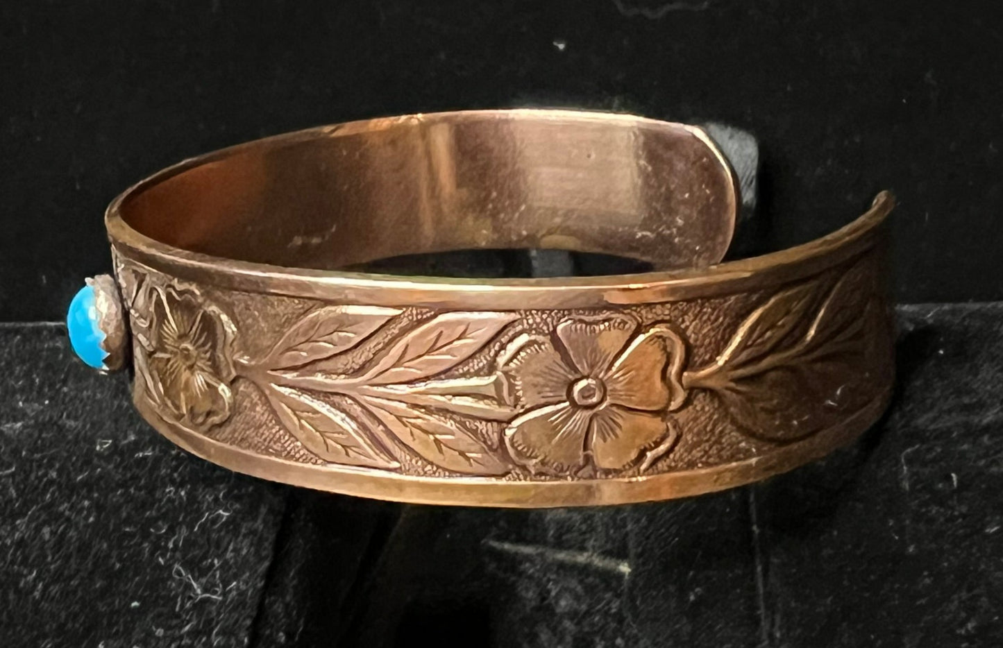 Floral Pattern Copper Bracelet