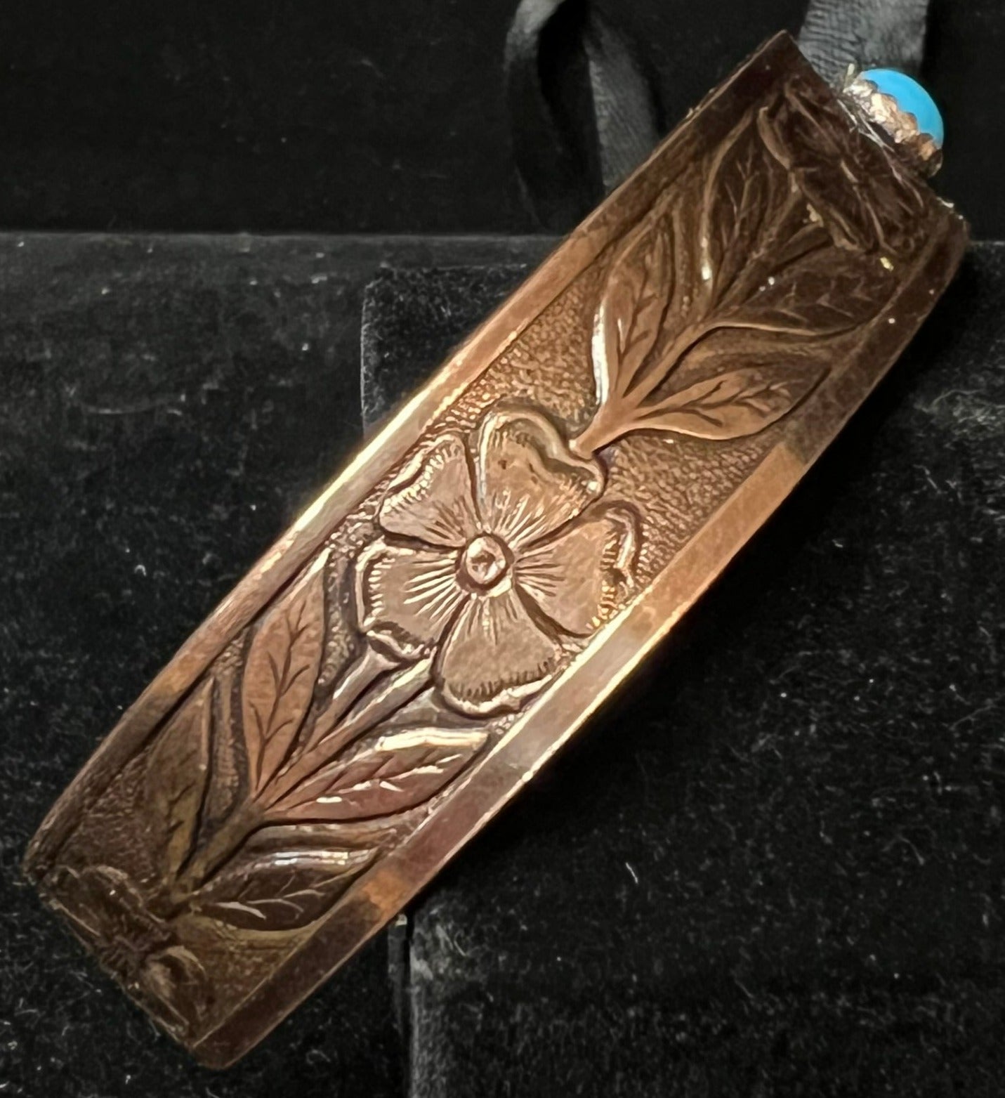 Floral Pattern Copper Bracelet